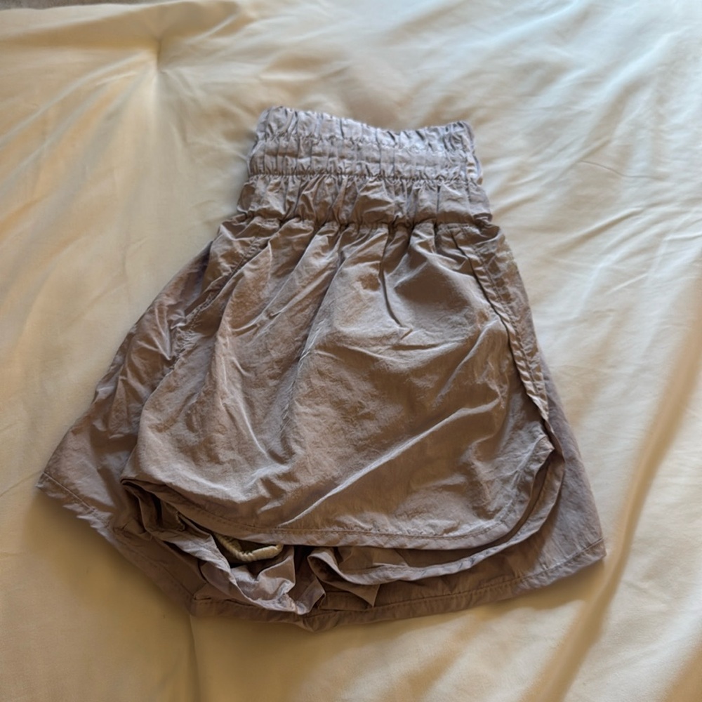 Free People Athletic Shorts in Light Taupe